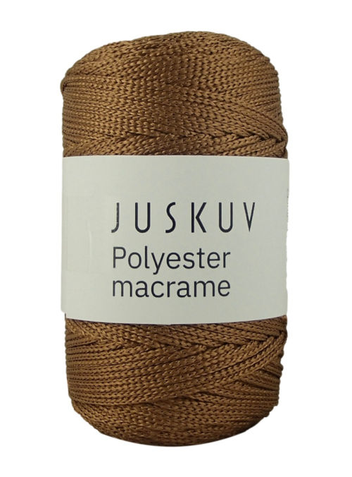 Polyester macrame Juskuv 44 - konyak barna