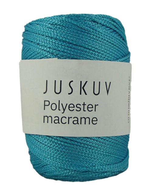 Polyester macrame Juskuv 05 - türkiz