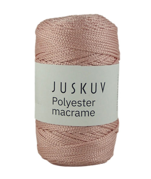 Polyester macrame Juskuv 10 - baby rózsaszín