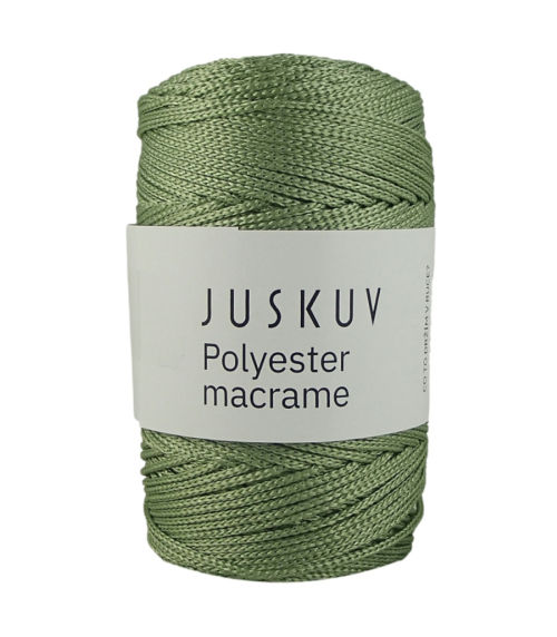 Polyester macrame Juskuv 61 - zöld levél