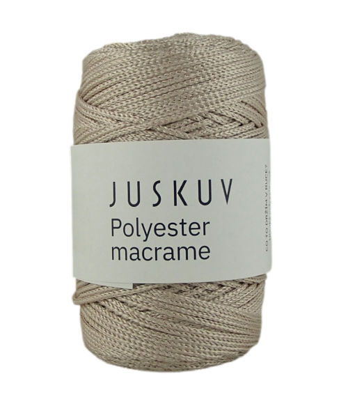 Polyester macrame Juskuv 62 - látte